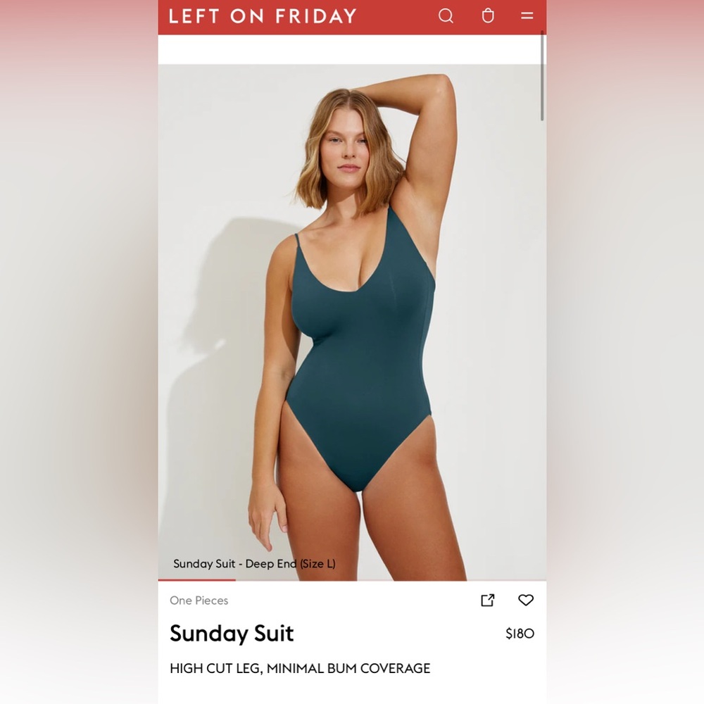 Left On Friday One Piece - Deep Teal